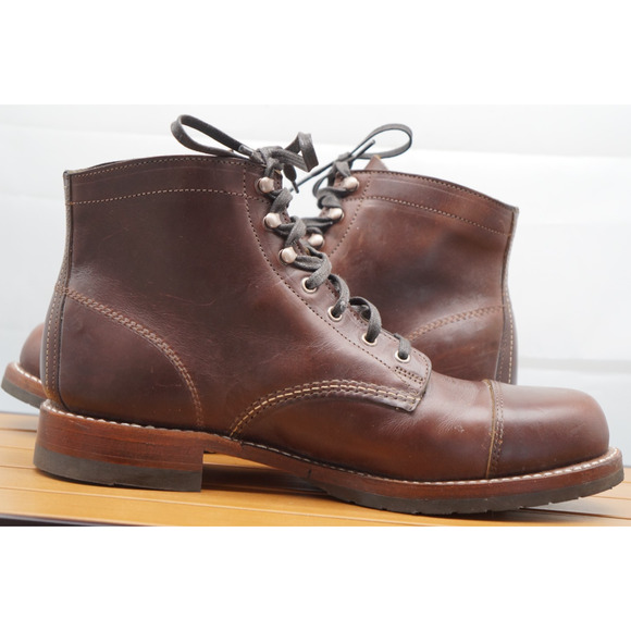 Wolverine 1000 Mile Boots Men 10.5 D Leather Cap Toe Goodyear Welt Heritage - Picture 8 of 13